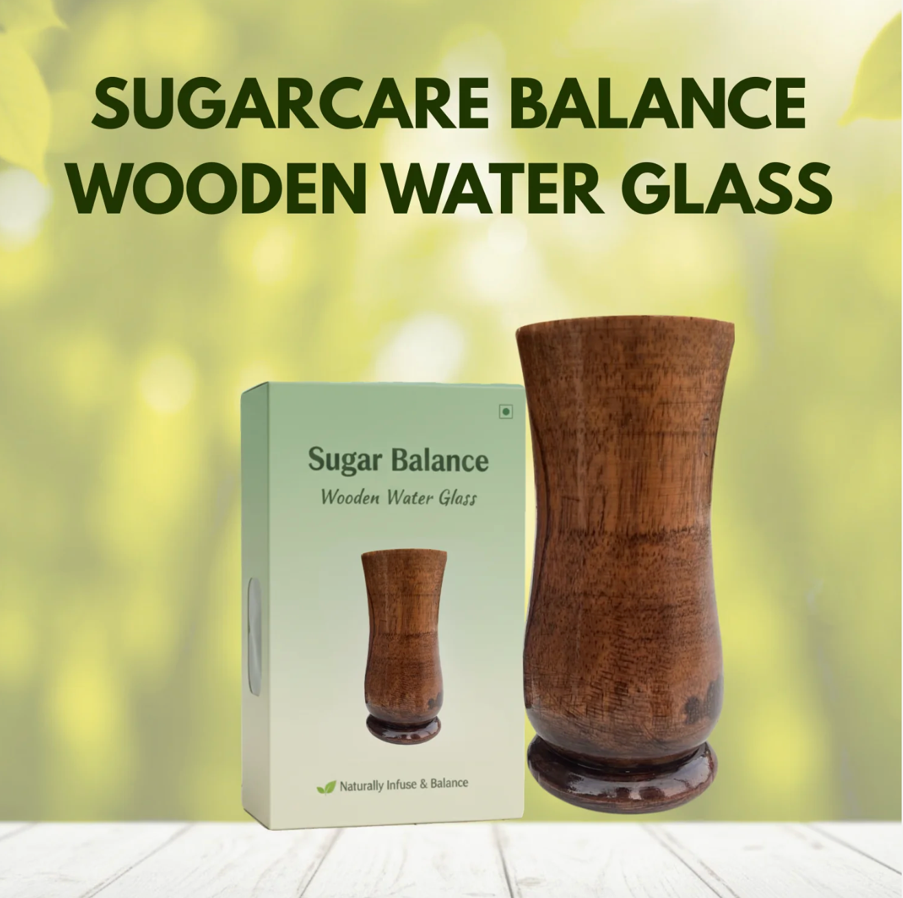 Wooden Water Glass