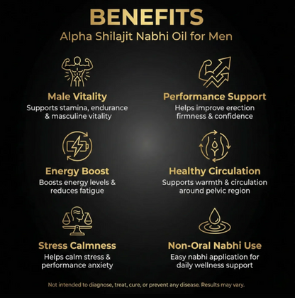 Alpha Shilajit Nabhi Oil || BUY 1 GET 1 FREE